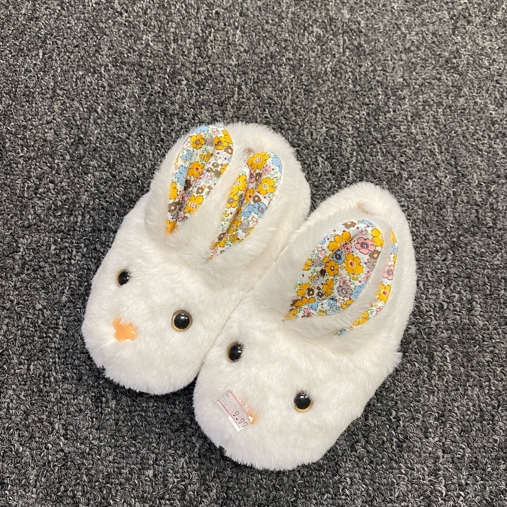 Floral Bunny Kids Slippers